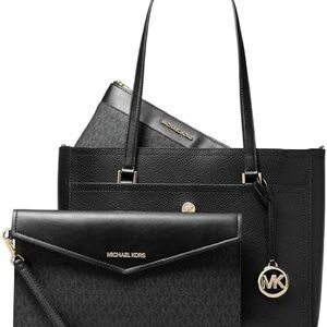 Michael Michael Kors Maisie 3-in-1 Black Leather Tote